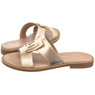 Klapki Złote DK3703/25 GO (FO100-a) Filippo