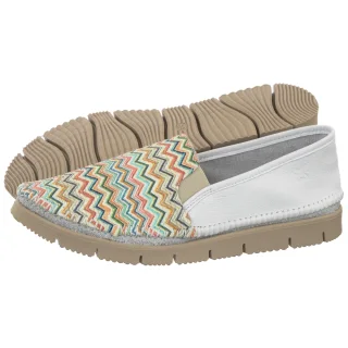 Baleriny Białe/Pastelowe 03512-74/00-0 (MA1472-a) Maciejka